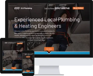 Plumber Website Device Mockup